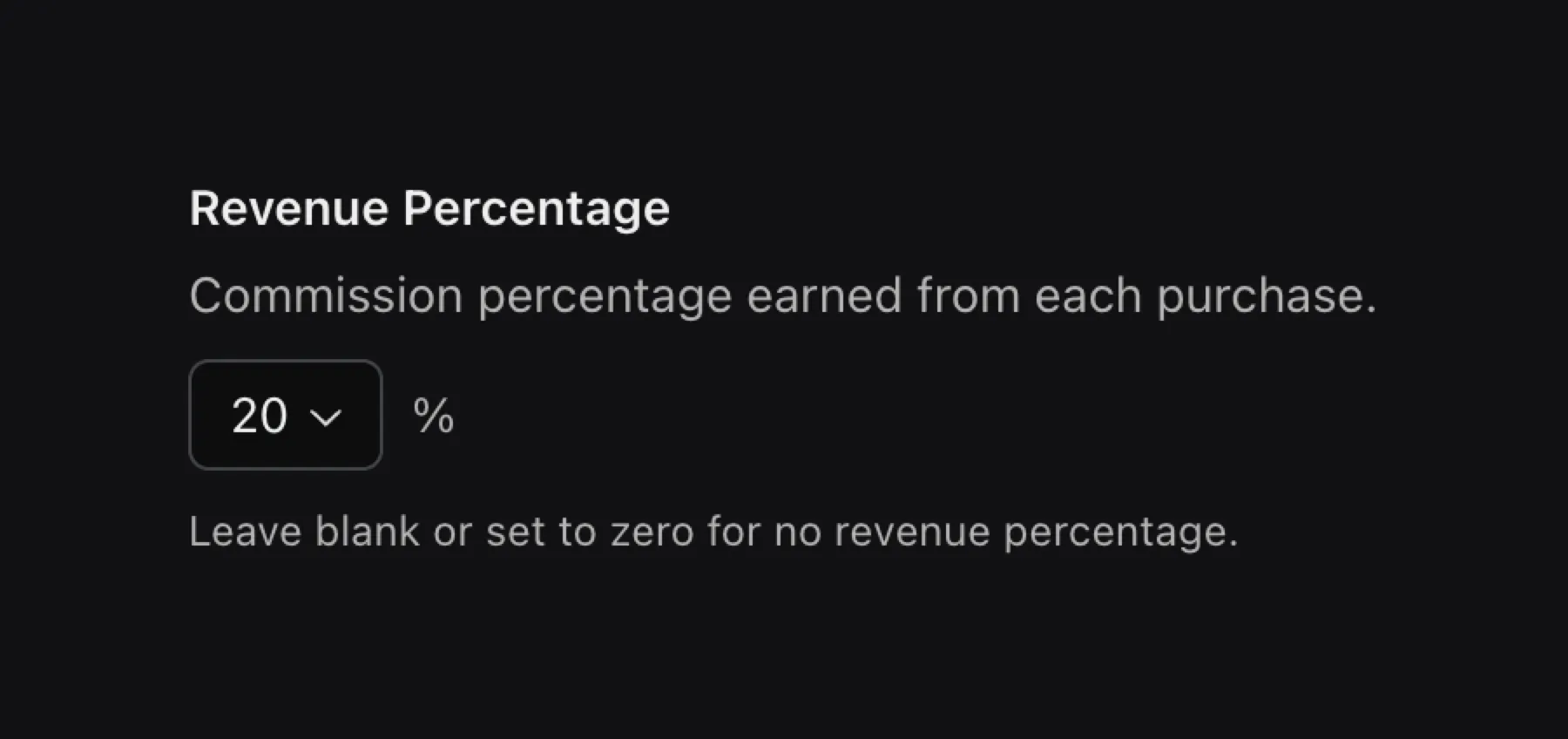 Affiliates Create Revenue Percentage